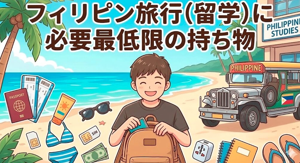 フィリピン旅行（留学）に必要最低限の持ち物29選！ 1ヶ月以上滞在におすすめ！